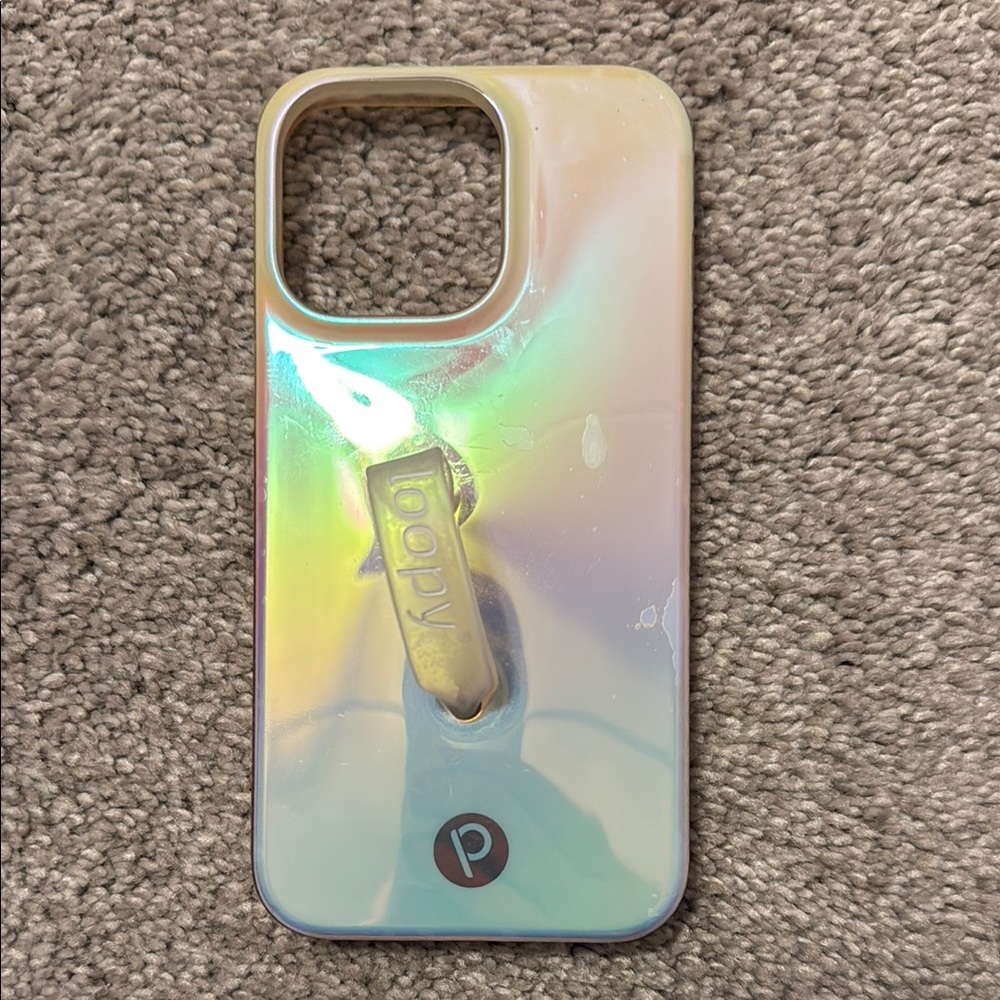 Loopy Iphone 13 Pro Iridescent Phone Case